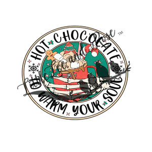 Christmas Hot Chocolate Clear Waterslide