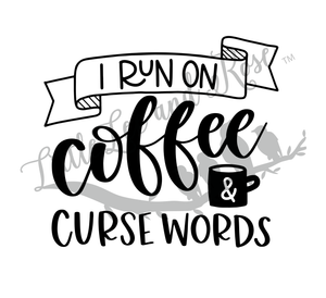 Coffee and Curse Words Clear Waterslide