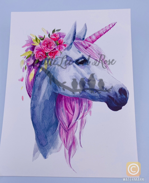 
            
                Load image into Gallery viewer, Watercolor Pink Unicorn Waterslide
            
        