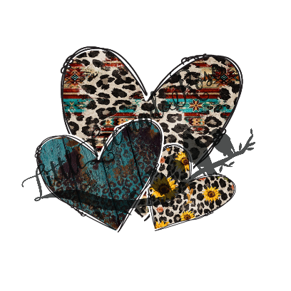
            
                Load image into Gallery viewer, Leopard Hearts Clear Waterslide
            
        