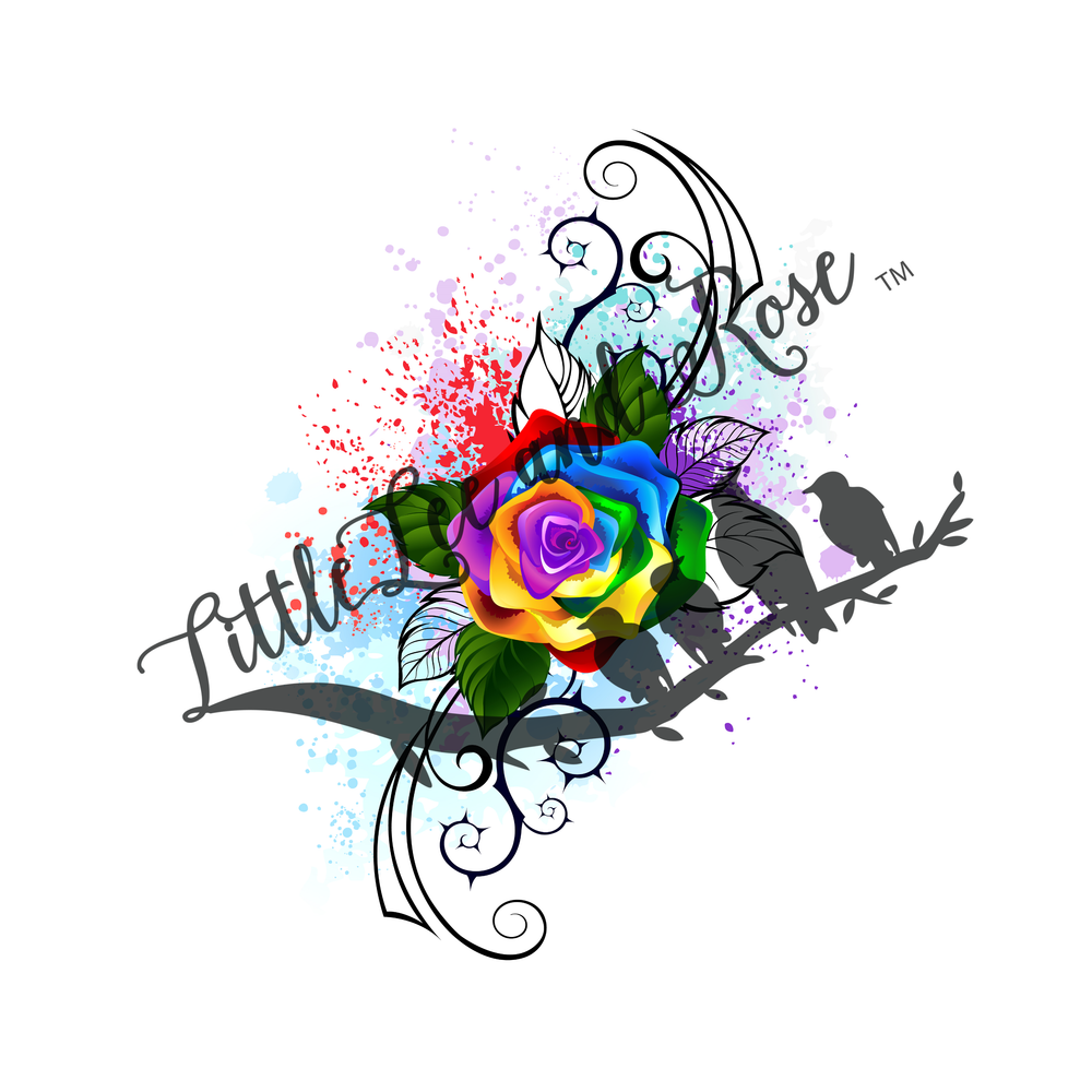 
            
                Load image into Gallery viewer, Painted Rainbow Rose Clear Waterslide
            
        