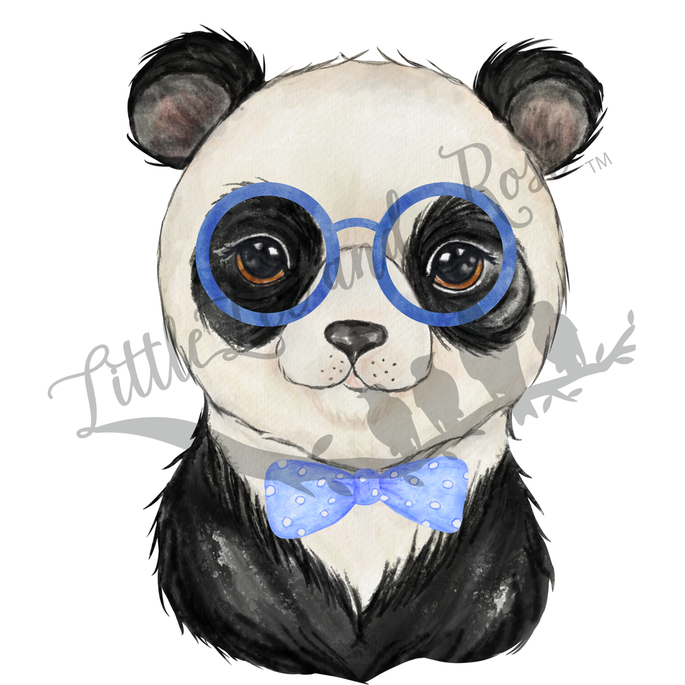 Panda with Glasses Clear Waterslide