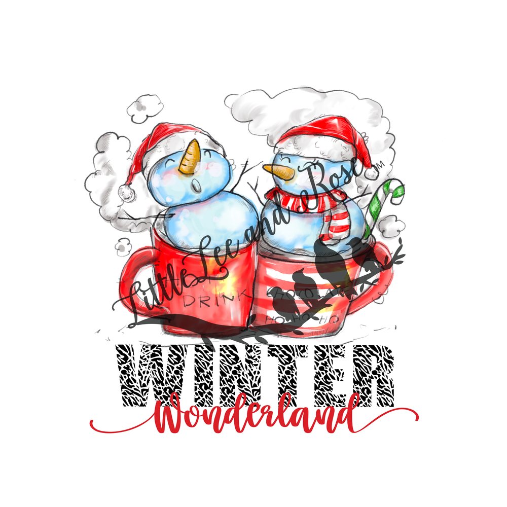 Snowmen Winter Wonderland Clear Waterslide