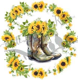 
            
                Load image into Gallery viewer, Sunflower Boots Clear Waterslide
            
        