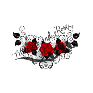 
            
                Load image into Gallery viewer, Tattoo Rose Trio Clear Waterslide
            
        