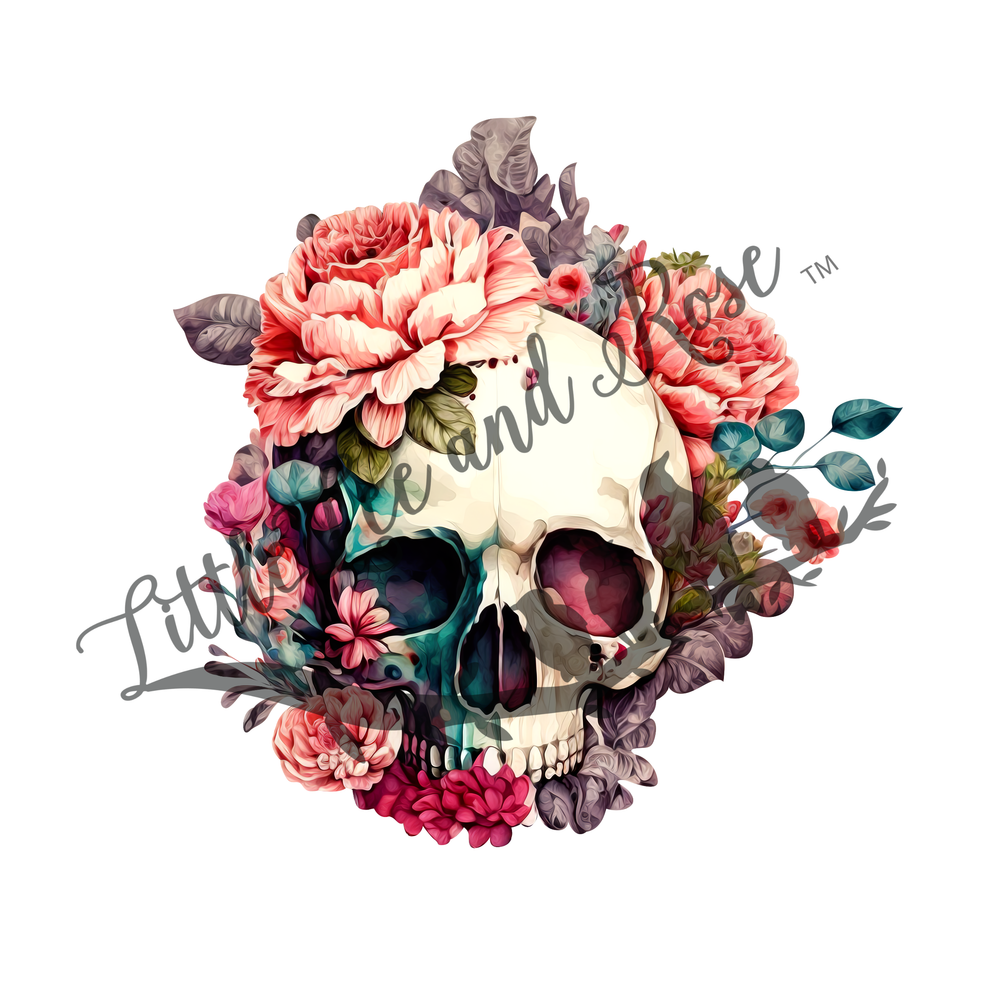 
            
                Load image into Gallery viewer, Printed Vinyl Stickers - Watercolor Skull
            
        