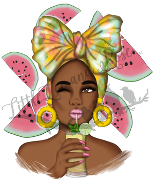 
            
                Load image into Gallery viewer, Watermelon Girl Clear Waterslide
            
        